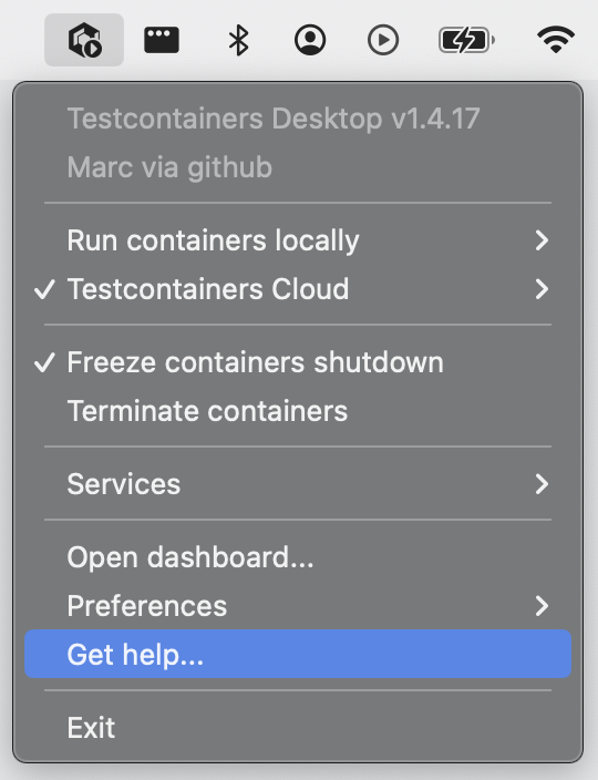 Testcontainers Desktop get help